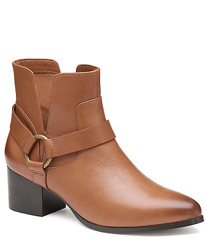 Johnston & Murphy Women's Trista Harness Leather Booties