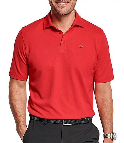 Johnston & Murphy XC4 Cool Degree Solid Performance Stretch Short Sleeve Polo Shirt