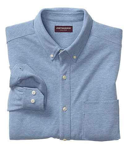 Johnston & Murphy XC4 Flex Birdseye Long-Sleeve Woven Shirt