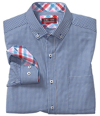 Johnston & Murphy XC4 Gingham Long Sleeve Woven Shirt