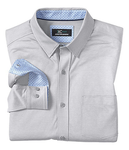 Johnston & Murphy XCFlex Chevron Long Sleeve Woven Shirt