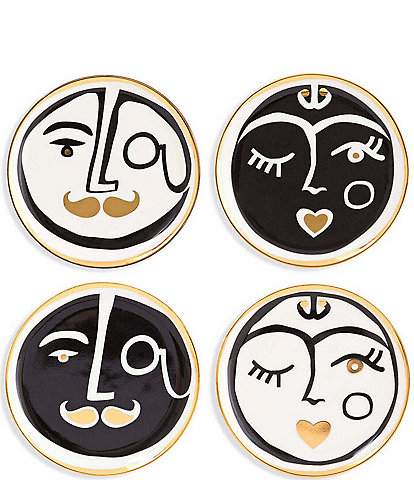 Jonathan Adler Marseilles Faces Coaster Set