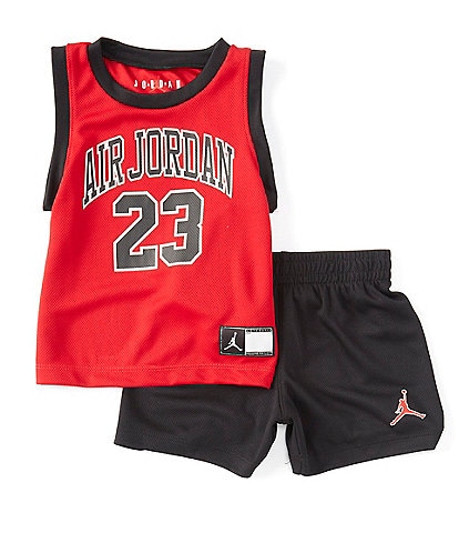 Jordan Baby Boys 12-24 Months HBR/DNA Jordan Muscle Tank & Shorts Set