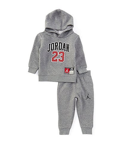 Jordan Baby Boys 12-24 Months Long Sleeve Jordan Jersey Pack Pullover Hoodie & Fleece Jogger Pants Set