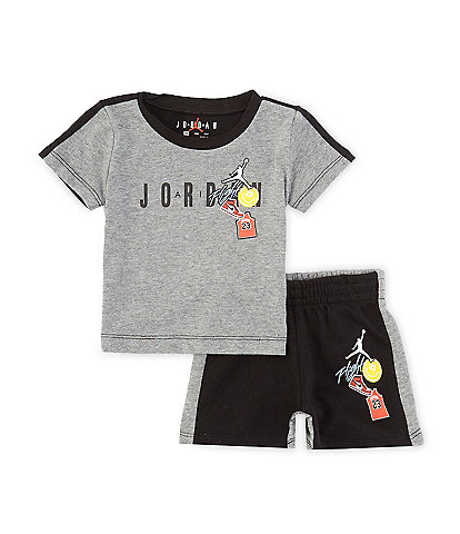 Jordan Baby Boys 12-24 Months Short-Sleeve Air Jordan Logo/Patch T-Shirt & Coordinating Shorts Set