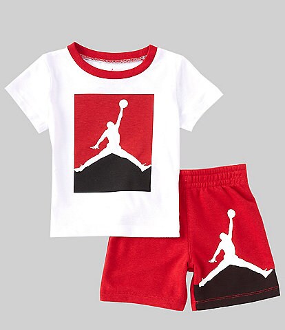 Jordan Baby Boys 12-24 Months Short Sleeve Jumbo #double;Jumpman#double; Tee & Shorts Set