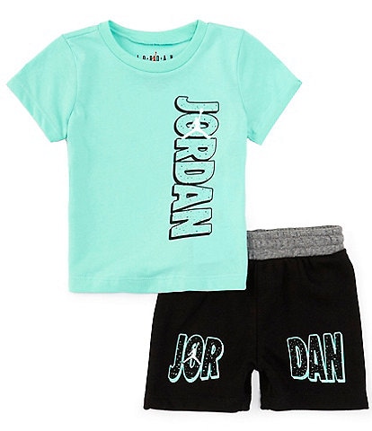 Jordan Baby Boys 12-24 Months Short Sleeve Logo T-Shirt & Coordinating Shorts Set