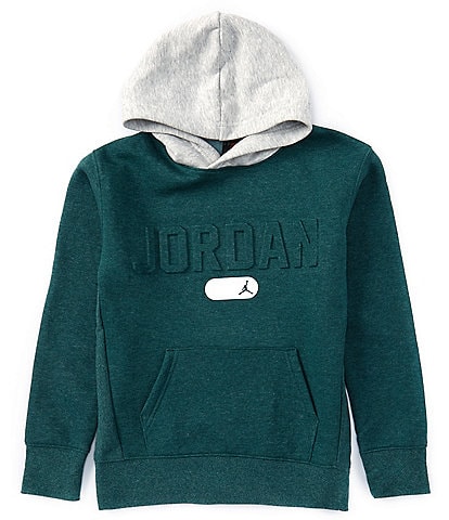 Jordan Big Boys 8-20 Long Sleeve PE Heathered Pullover Hoodie