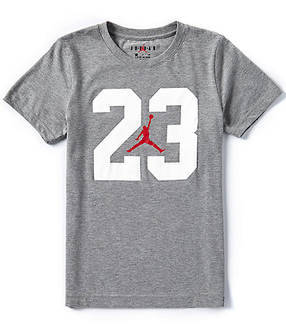 Jordan Big Boys 8-20 Short Sleeve Iconic Logo T-Shirt