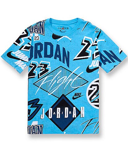 Jordan Big Boys Short Sleeve Dynasty Printed Tee