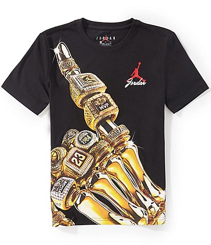 Jordan Big Boys Short-Sleeve Skeleton Ring T-Shirt