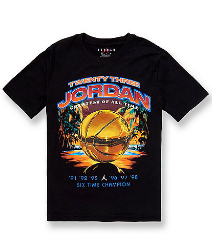 Jordan Big Boys Short-Sleeve Greatest of All Time Basketball T-Shirt