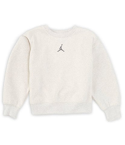 Jordan Big Girls 7-16 Jumpman ICON Play Fleece Lined Crewneck