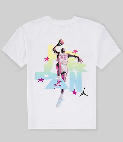 Jordan Big Girls 7-16 Short Sleeve Dunk Graphic T-Shirt