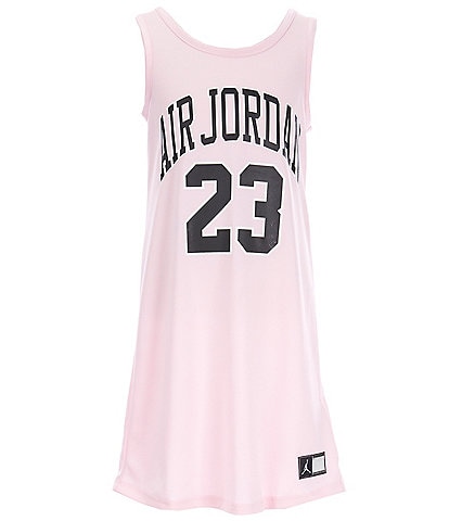 Jordan Big Girls 7-16 Sleeveless Jumpman Jersey Mesh Dress