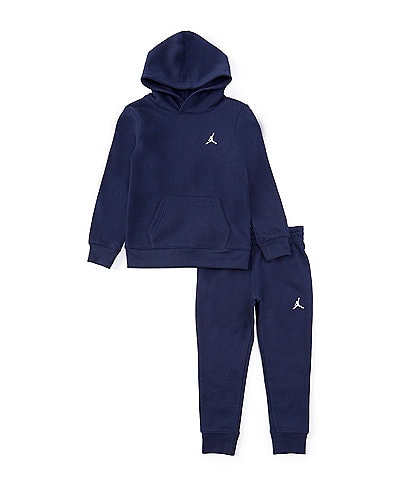 Jordan Little Boys 2T-7 Long Sleeve Brooklyn Fleece Hoodie & Matching Jogger Pant Set