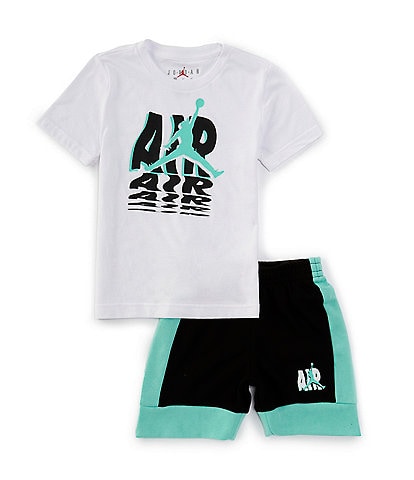 Jordan Little Boys 2T-7 Short Sleeve Jordan Galaxy T-Shirt & Short Set
