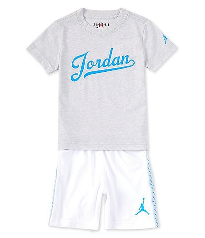 Jordan Little Boys 2T-7 Short Sleeve MJ Flight MVP Mesh Short Set