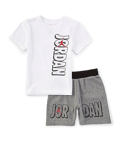 Jordan Little Boys 2T-7 Short Sleeve Rise T-Shirt & Short 2-Piece Set