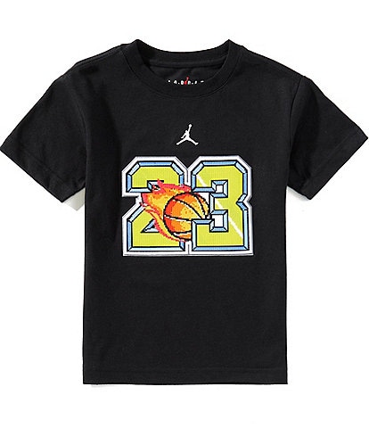 Jordan Little Boys 4-7 Short-Sleeve Customized Air 23 Flame T-Shirt