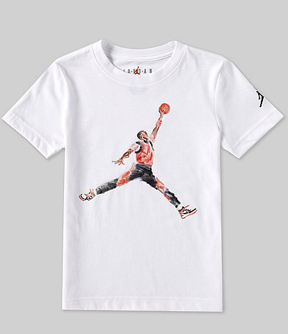 Jordan Little Boys 4-7 Short Sleeve Watercolor Jumpman T-Shirt
