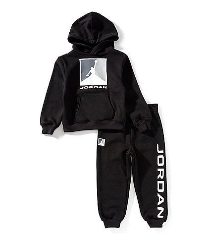 Jordan Little Boys Long Sleeve MJ Essentials Fleece Baseline Hoodie & Jogger Pants 2-Piece Set
