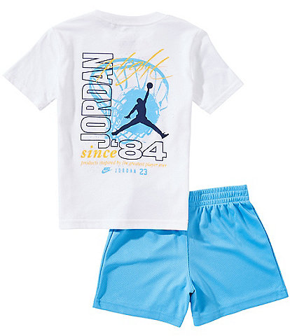 Jordan Little Boys Short Sleeve Flight Team Shorts Set
