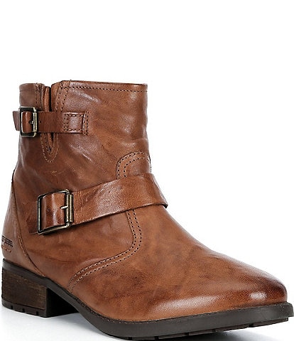 Josef Seibel Kate 21 Leather Buckle Hardware Booties