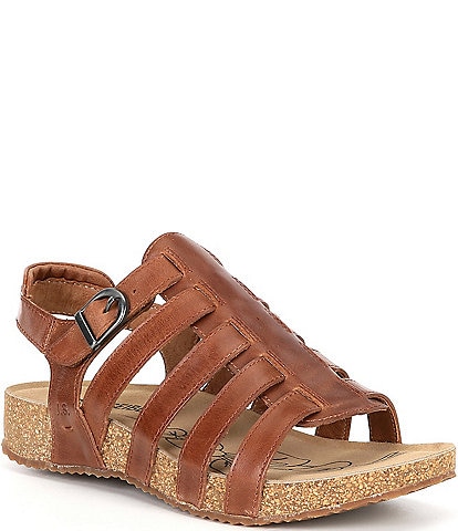 Sorel Kinetic Impact Y-Strap Leather Chunky Sole Platform Dad Sandals