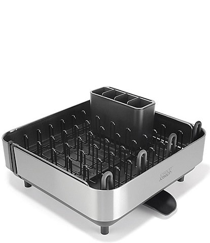 Joseph Joseph Extend Steel Plus Expandable Dish Rack with Wine Glass Holder