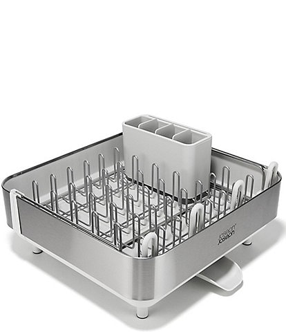 Joseph Joseph Extend Steel Plus Expandable Dish Rack with Wine Glass Holder