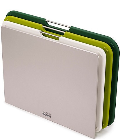 Joseph Joseph Nest™ Boards Large 3-Piece Chopping Board Set with Storage Stand- Green