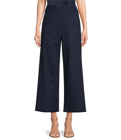 Jude Connally Lolly Jude Cloth Wrinkle Free Wide Leg Flat Front Cropped Pant