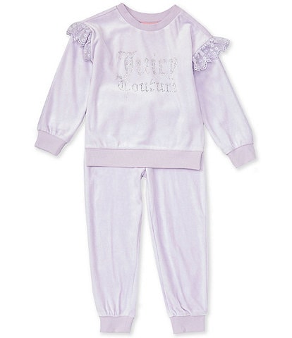 Juicy Couture Velvet Fleece Embossed Pajama Set 