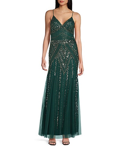 Sparkling Dark Green Sequin Green Sequin Prom Dress With Split Pleats  Perfect For Special Occasions From Verycute, $46.98