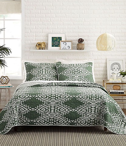 Jungalow Aisha Geometric Design Cotton Quilt Mini Set