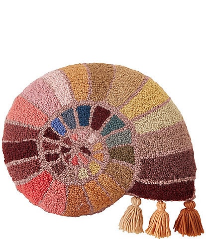 Jungalow Shelly Hooked Wool Tassel Pillow