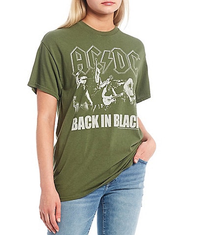 Junk Food ACDC Back In Black Band Graphic Tee