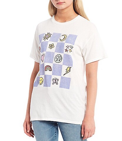 Junk Food Checkerboard Icons Graphic Tee
