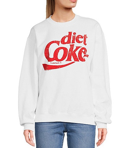 Junk Food Crewneck Long Sleeve Diet Coke Fleece Sweatshirt