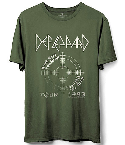 Junk Food Def Leppard Tour 1983 Short Sleeve Graphic T-Shirt