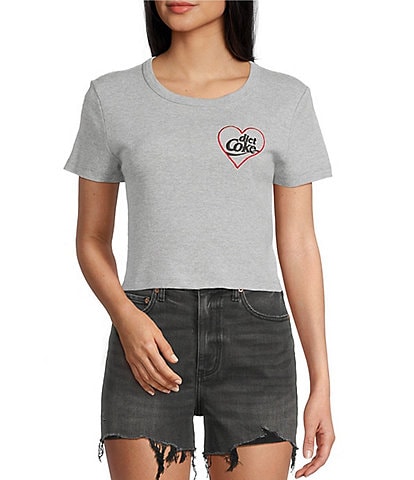 Junk Food Diet Coke Heart Short Sleeve T-Shirt
