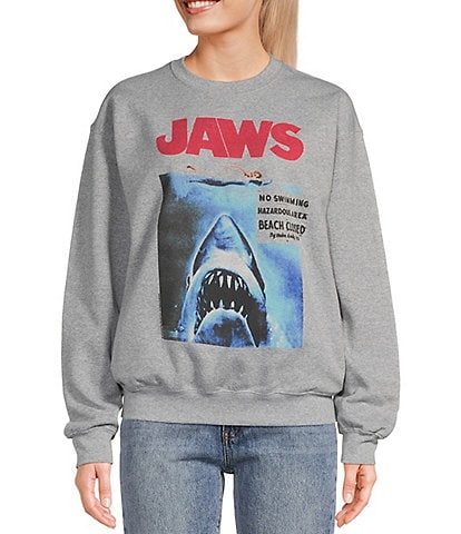 Junk Food Long Sleeve Jaws Movie Poster Art Pullover