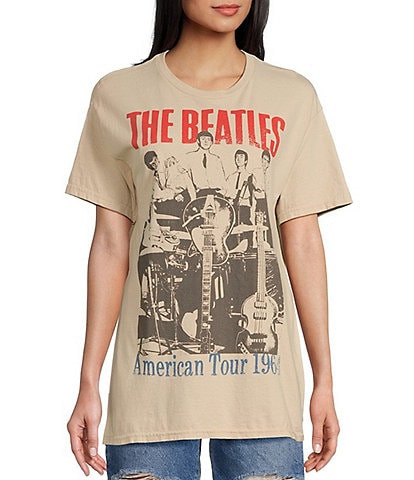 Junk Food Short Sleeve Crewneck Beatles American Flea Market T-Shirt