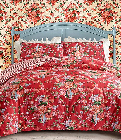 Junk Gypsy Garden Society Flroal Cotton Reversible Comforter Mini Set