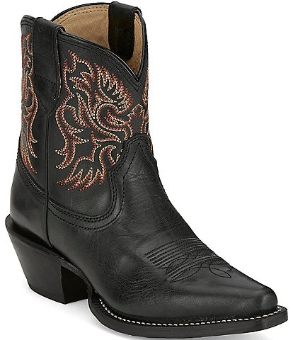 Justin Boots Isabella Leather Western Booties