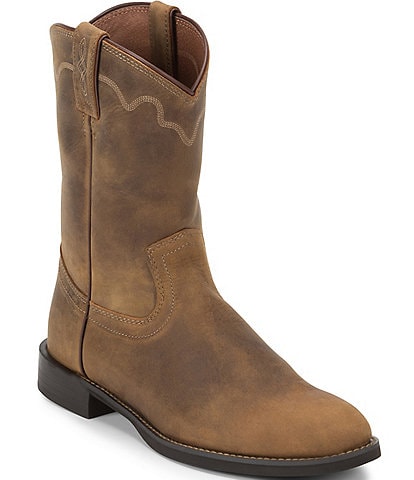 Justin Boots Men's Jeb 10#double; Roper Leather Boots