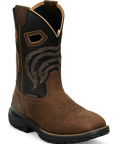 Justin Boots Men's Slickline 11#double; Waterproof Western Boots
