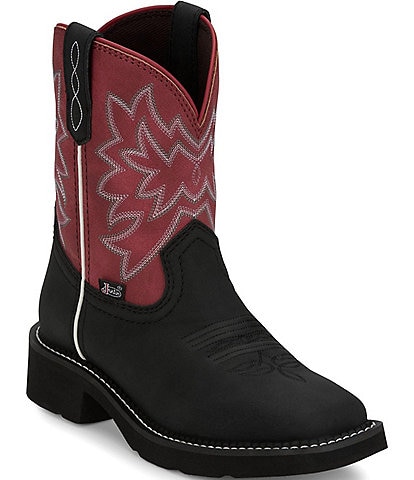 Justin Boots Sunny Leather Western Booties