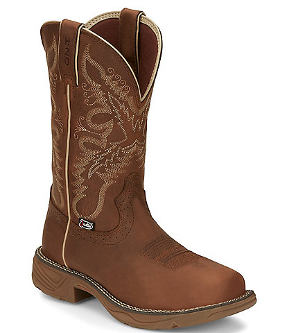 Justin Rush Leather Waterproof Western Boots